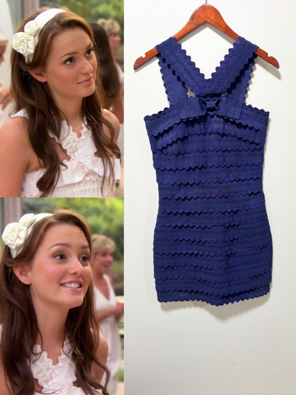 ASO Blair Waldorf in Gossip Girl ICONIC Joelle Dress ALT Blue - Picture 3 of 11